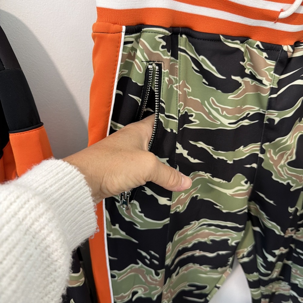 Reason Tracksuit Men Medium Multicolor NEW Floral Camo Racing Stripe 2pc Set - Picture 3 of 11